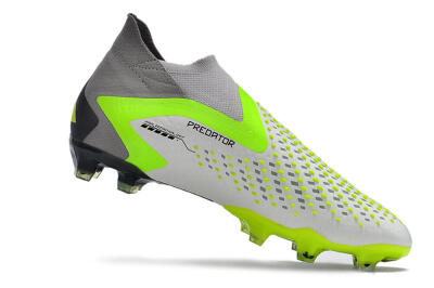 Men's Adidas Predator Accuracy+ FG Football Boots - White/Black/Green