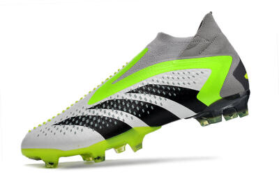 Men's Adidas Predator Accuracy+ FG Football Boots - White/Black/Green