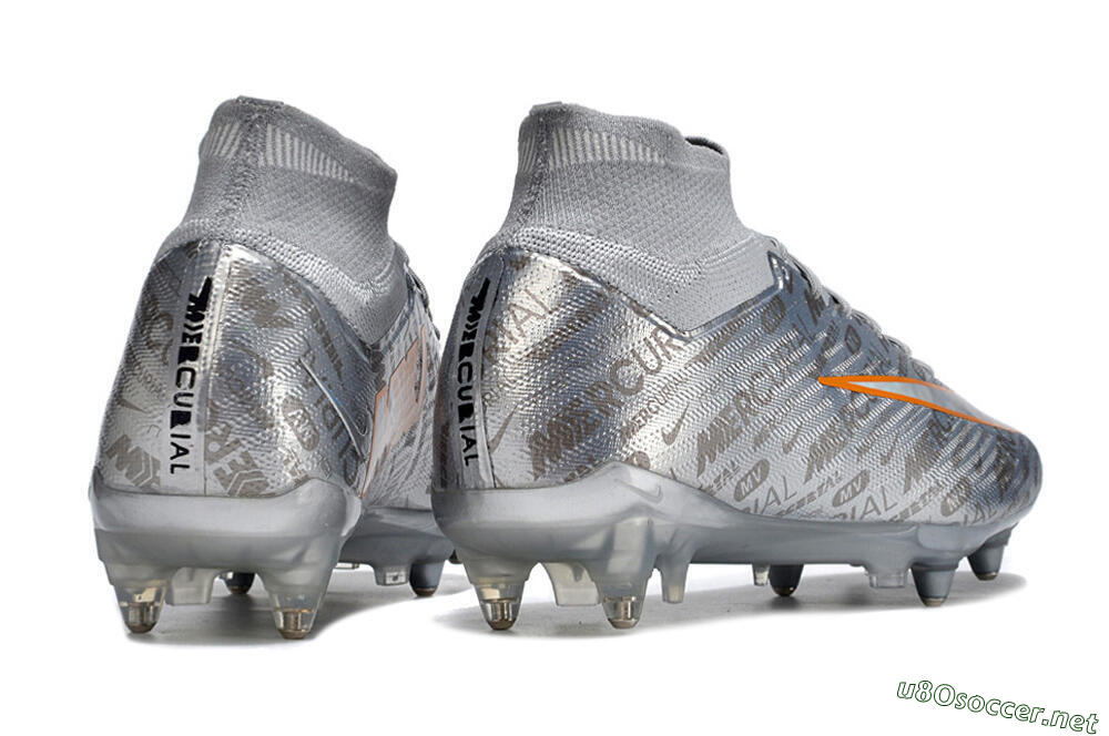 Men's Nike Air Zoom Mercurial Superfly 9 Elite SG Football Boots - Silver/Gold 6