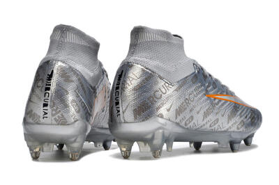 Men's Nike Air Zoom Mercurial Superfly 9 Elite SG Football Boots - Silver/Gold
