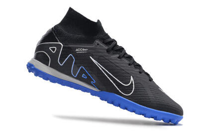 Men's Nike Air Zoom Mercurial Superfly 9 Elite TF Football Shoes - Black/White/Blue