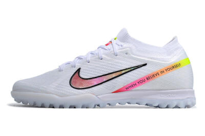 Men's Nike Air Zoom Mercurial Vapor 15 Elite TF Football Shoes - White/Black/Pink