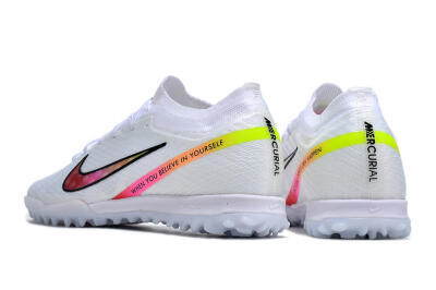 Men's Nike Air Zoom Mercurial Vapor 15 Elite TF Football Shoes - White/Black/Pink