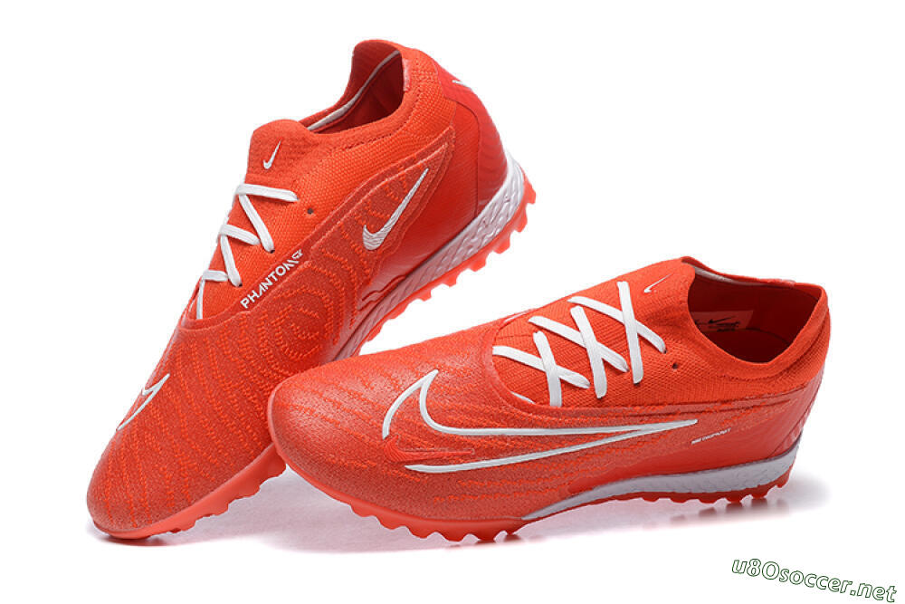 Men's Nike Phantom GX Elite TF Football Shoes - Red/White 6