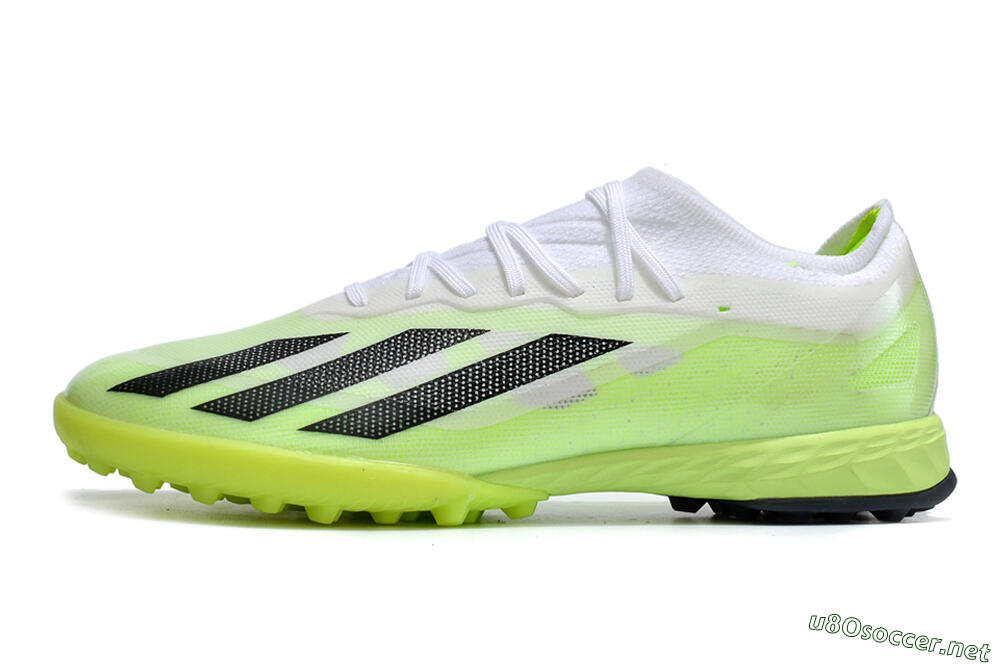 Men's Adidas X Crazyfast.1 TF Football Shoes - Green/White/Black 0