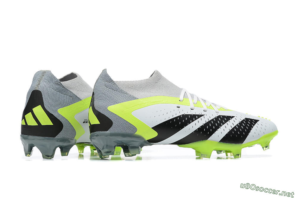 Men's Adidas Predator Accuracy.1 FG Football Boots - White/Black/Yellow 5