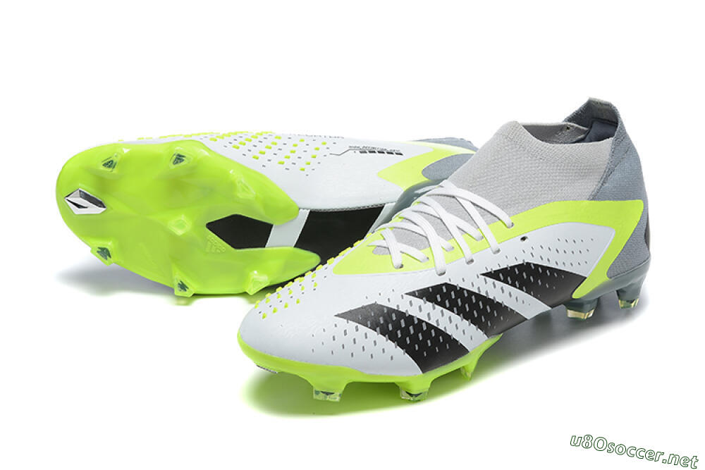 Men's Adidas Predator Accuracy.1 FG Football Boots - White/Black/Yellow 3