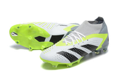 Men's Adidas Predator Accuracy.1 FG Football Boots - White/Black/Yellow