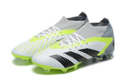 Men's Adidas Predator Accuracy.1 FG Football Boots - White/Black/Yellow
