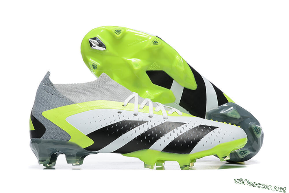 Men's Adidas Predator Accuracy.1 FG Football Boots - White/Black/Yellow 2
