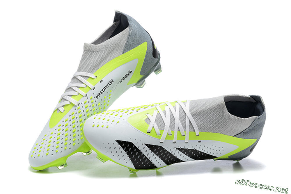 Men's Adidas Predator Accuracy.1 FG Football Boots - White/Black/Yellow 7