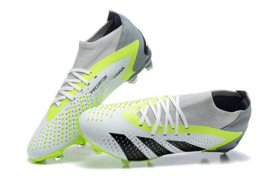 Men's Adidas Predator Accuracy.1 FG Football Boots - White/Black/Yellow