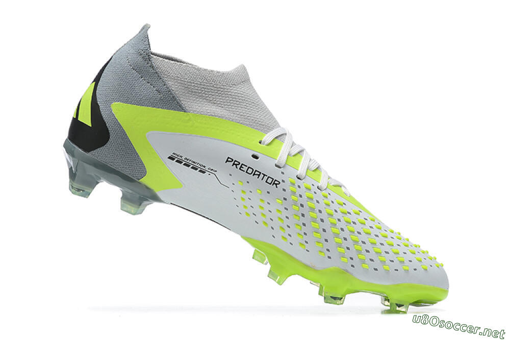 Men's Adidas Predator Accuracy.1 FG Football Boots - White/Black/Yellow 8