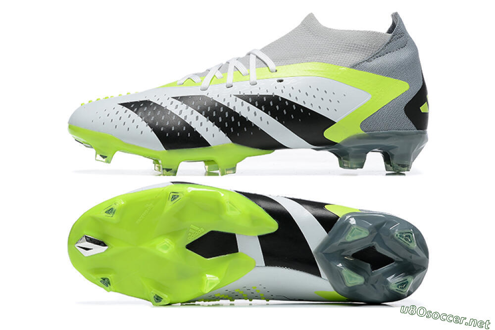 Men's Adidas Predator Accuracy.1 FG Football Boots - White/Black/Yellow 1