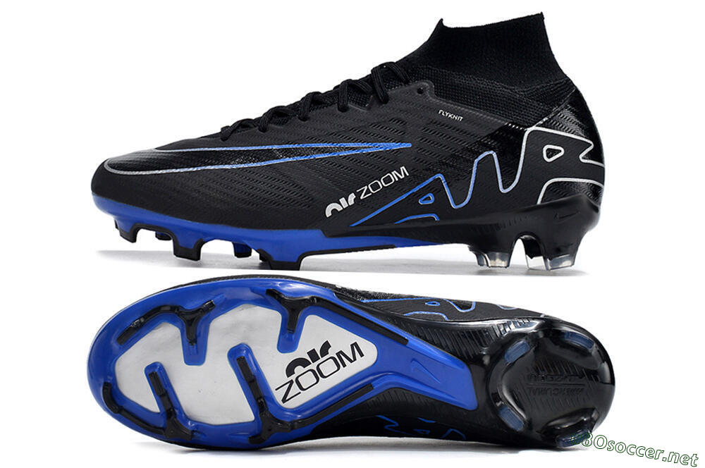 Unisex Nike Air Zoom Superfly 9 Elite SE FG Football Boots - Black/Blue/White 1