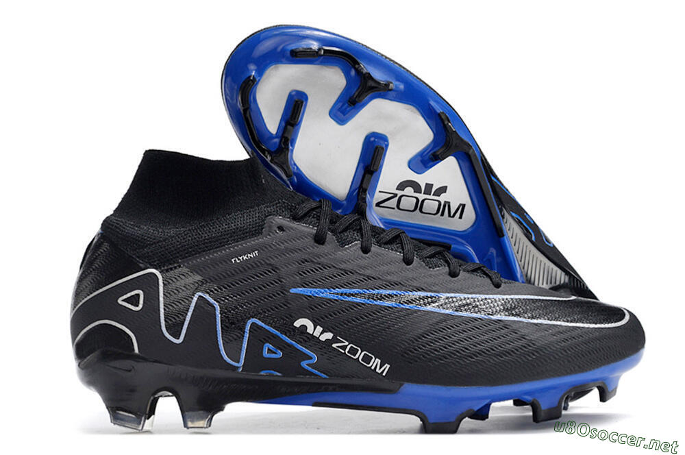 Unisex Nike Air Zoom Superfly 9 Elite SE FG Football Boots - Black/Blue/White 2
