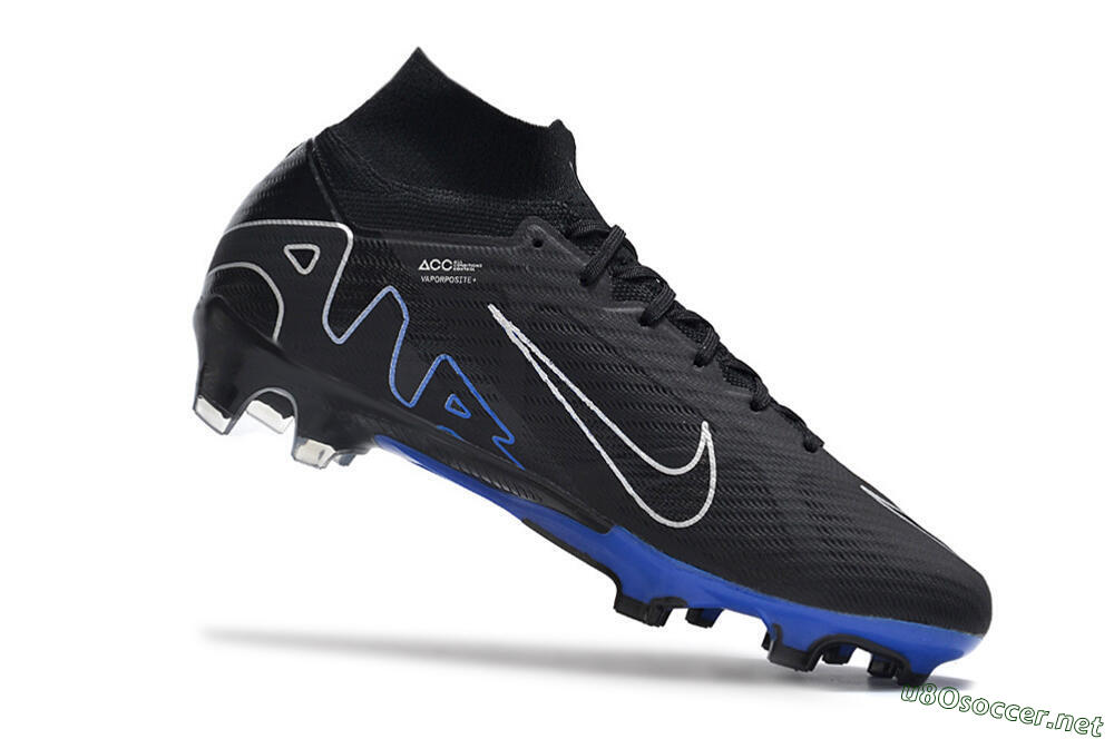 Unisex Nike Air Zoom Superfly 9 Elite SE FG Football Boots - Black/Blue/White 4