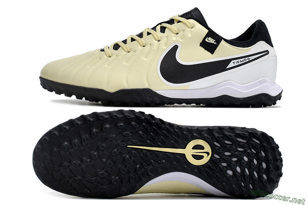 Men's Nike Tiempo Legend 10 TF Football Shoes - Yellow/Black/White 1
