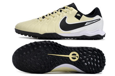 Men's Nike Tiempo Legend 10 TF Football Shoes - Yellow/Black/White