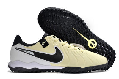 Men's Nike Tiempo Legend 10 TF Football Shoes - Yellow/Black/White