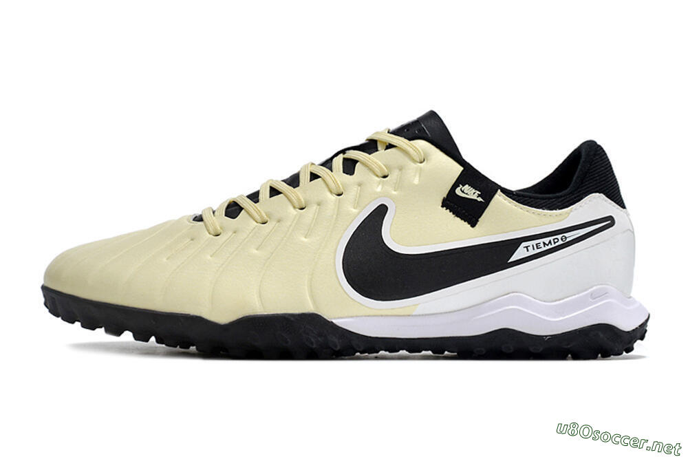 Men's Nike Tiempo Legend 10 TF Football Shoes - Yellow/Black/White 0