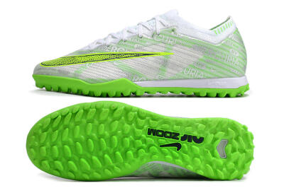 Unisex Nike Air Zoom Mercurial Vapor 15 Elite TF Football Shoes - Green/White/Silver