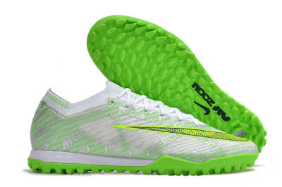 Unisex Nike Air Zoom Mercurial Vapor 15 Elite TF Football Shoes - Green/White/Silver