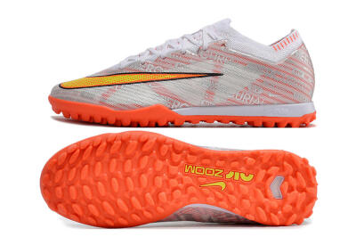 Unisex Nike Air Zoom Mercurial Vapor 15 Elite TF Football Shoes - Orange/White/Silver