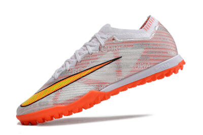 Unisex Nike Air Zoom Mercurial Vapor 15 Elite TF Football Shoes - Orange/White/Silver
