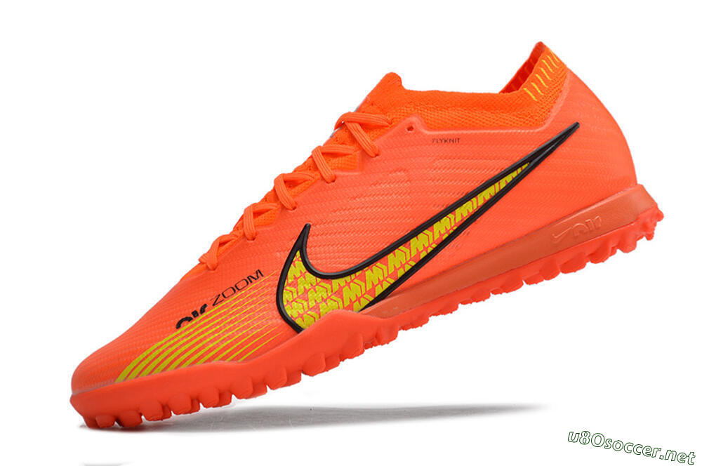Men's Nike Air Zoom Mercurial Vapor 15 Elite TF Football Shoes - Red/Yellow 5