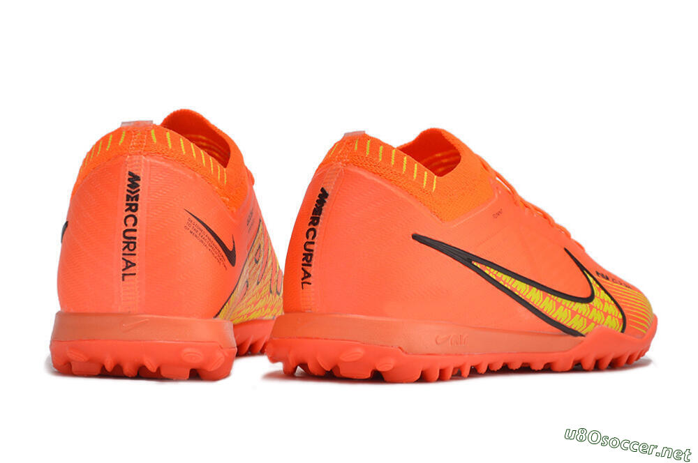 Men's Nike Air Zoom Mercurial Vapor 15 Elite TF Football Shoes - Red/Yellow 6