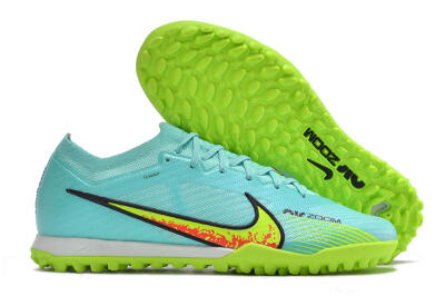 Men's Nike Air Zoom Mercurial Vapor 15 Elite TF Football Shoes - Blue/Green