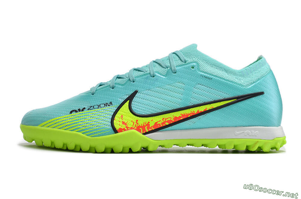 Men's Nike Air Zoom Mercurial Vapor 15 Elite TF Football Shoes - Blue/Green 0