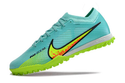 Men's Nike Air Zoom Mercurial Vapor 15 Elite TF Football Shoes - Blue/Green