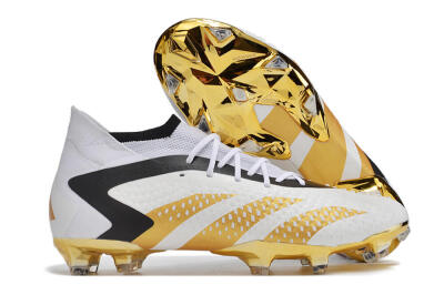 Men's Adidas Predator Accuracy.1 FG Football Boots - White/Gold/Black