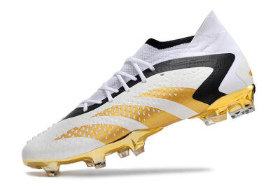 Men's Adidas Predator Accuracy.1 FG Football Boots - White/Gold/Black