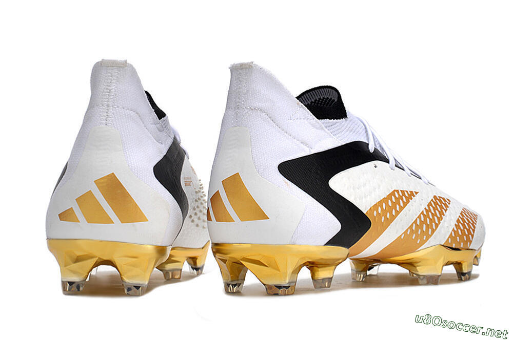 Men's Adidas Predator Accuracy.1 FG Football Boots - White/Gold/Black 6
