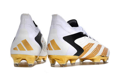 Men's Adidas Predator Accuracy.1 FG Football Boots - White/Gold/Black