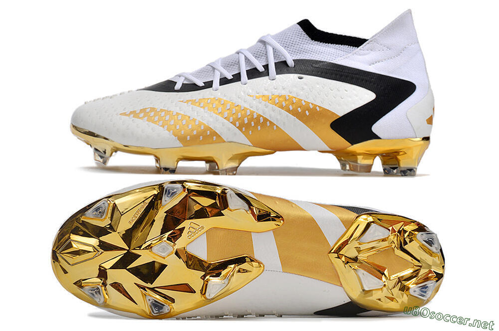 Men's Adidas Predator Accuracy.1 FG Football Boots - White/Gold/Black 1