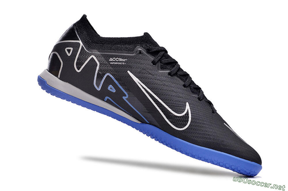 Men's Nike Air Zoom Mercurial Vapor 15 Elite IC Football Shoes - Black/Blue/White 5