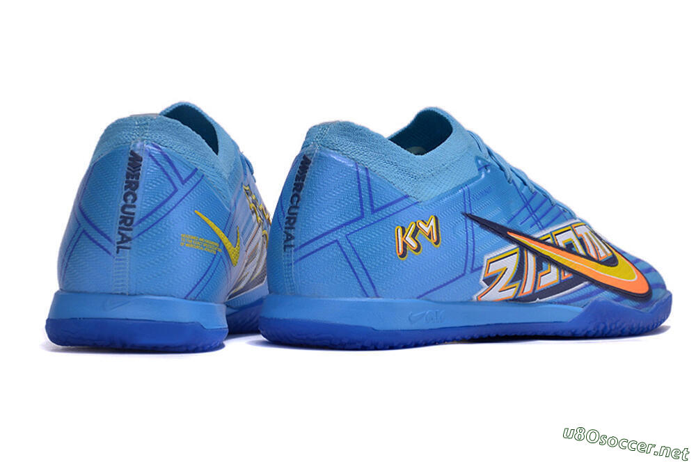 Men's Nike Air Zoom Mercurial Vapor 15 Elite IC Football Shoes - Blue/Yellow/Black 6