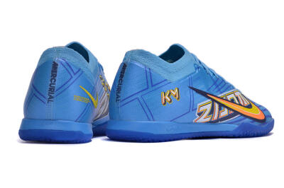 Men's Nike Air Zoom Mercurial Vapor 15 Elite IC Football Shoes - Blue/Yellow/Black