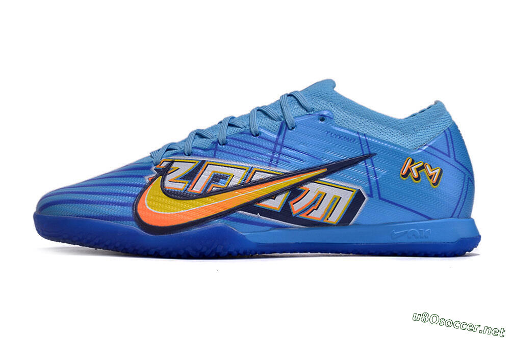 Men's Nike Air Zoom Mercurial Vapor 15 Elite IC Football Shoes - Blue/Yellow/Black 0