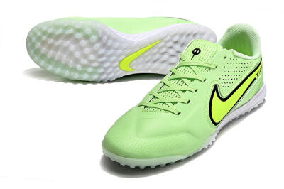 Men's Nike Tiempo Legend 9 TF Football Shoes - Green/Yellow/Black