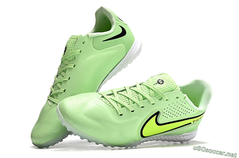 Men's Nike Tiempo Legend 9 TF Football Shoes - Green/Yellow/Black 5