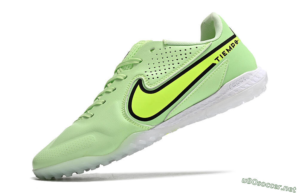 Men's Nike Tiempo Legend 9 TF Football Shoes - Green/Yellow/Black 7