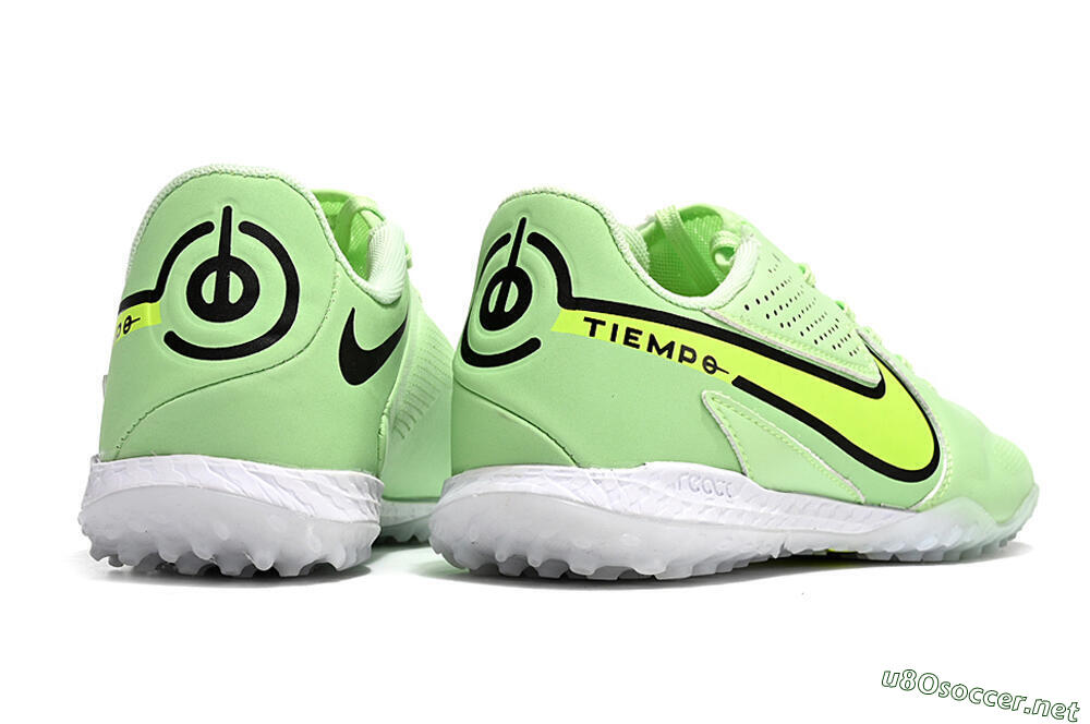 Men's Nike Tiempo Legend 9 TF Football Shoes - Green/Yellow/Black 8