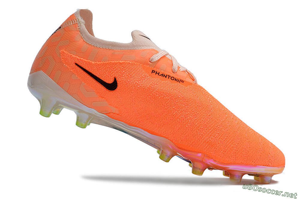 Men's Nike Phantom GX Elite AG Football Boots - Orange/Black/White 4