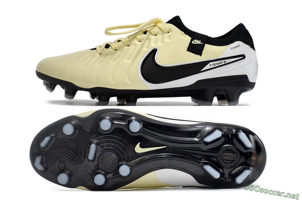 Men's NikeTiempo Legend 10 Elite FG Football Boots - Yellow/Black/White 1