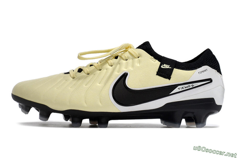 Men's NikeTiempo Legend 10 Elite FG Football Boots - Yellow/Black/White 0